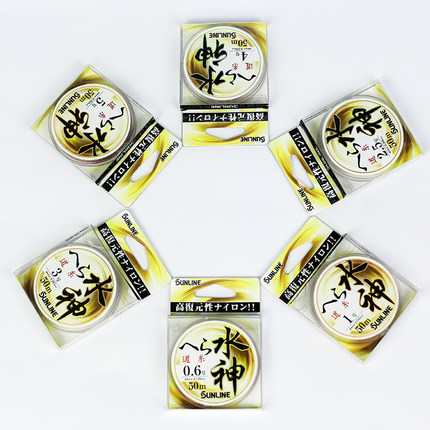 SUNLINE桑濑水神尼龙线淡水鱼线道系子系50米鱼线渔线主线子线